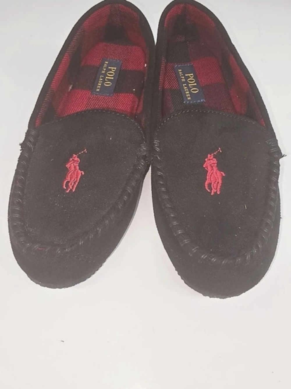 Polo Ralph Lauren driving moccasins Black & Red